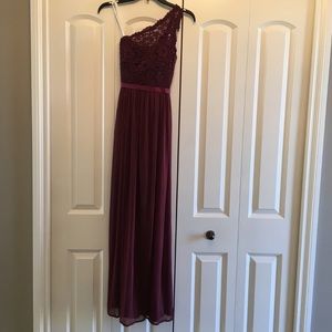 Bridesmaid David bridal dress